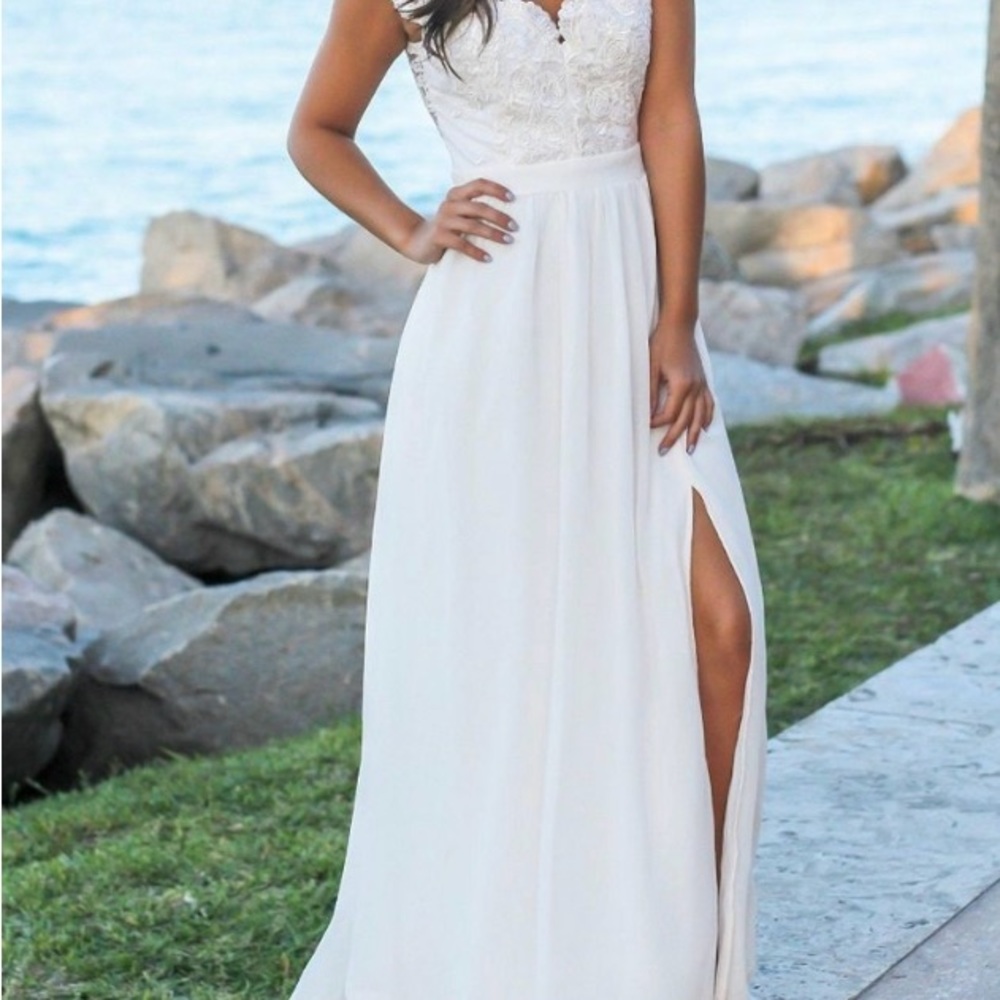 Soieblu Lace Maxi Wedding Dress